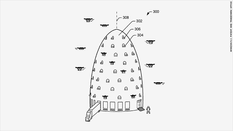 Amazon построит башню-аэродром для летающих курьеров - 1