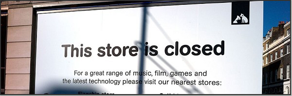 Торговая сеть по продаже музыки и видео в Англии разорилась из-за интернет-магазинов - 1