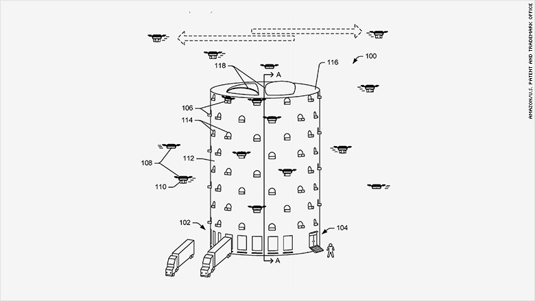 Amazon построит башню-аэродром для летающих курьеров - 2