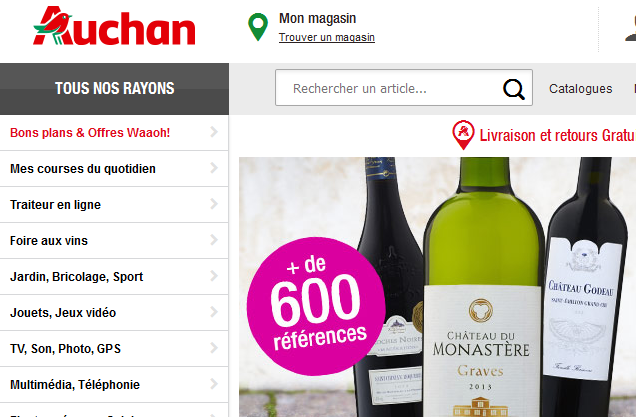 Ашан запустит онлайн-маркетплейс во Франции
